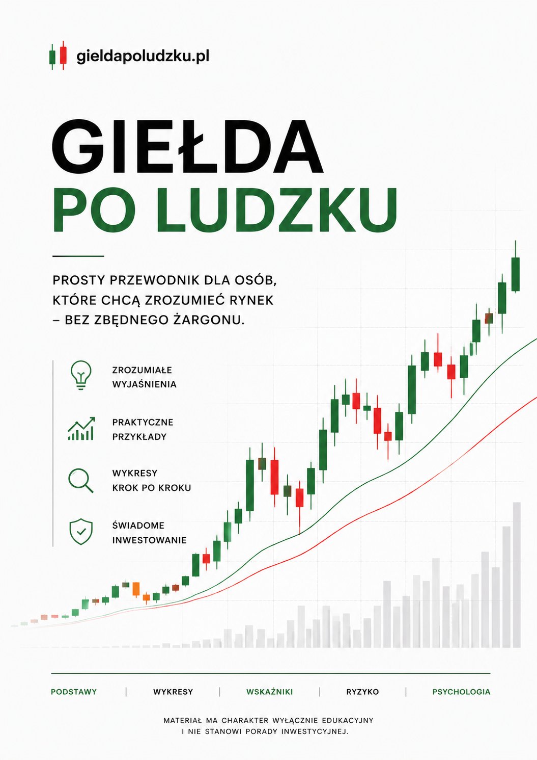 Okładka przewodnika Giełda po ludzku – materiał edukacyjny